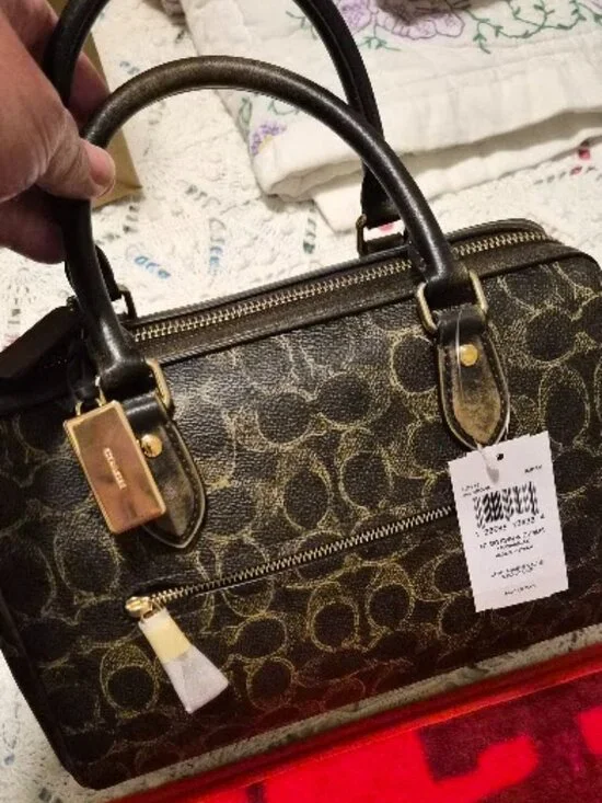 Coach Rowan Satchel Bag In Loved Signature Canvas With Charms CDY16 - BNWT - - Picture 4 of 17